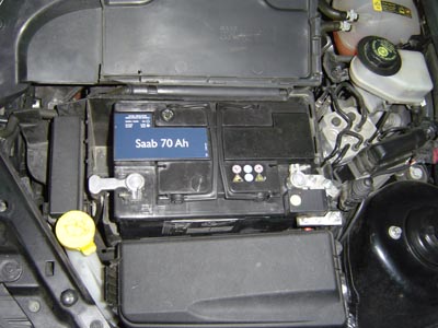 Batterie des Saab 9-3. 
