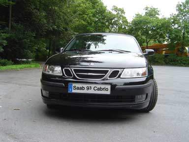 Seat 9-3 Cabrio — Ansicht von vorne. 