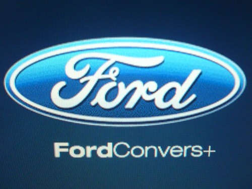 Startbildschirm des Ford Convers+. 